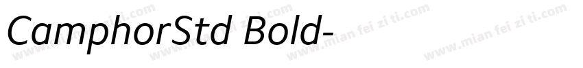 CamphorStd Bold字体转换